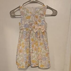 Dressy Floral Kids Dress with Bow